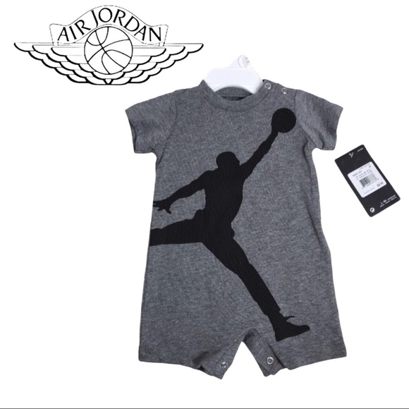 Jordan Other - NWT Jordan Gray Short-Sleeve Jumpman Shortall